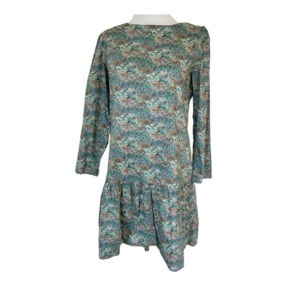 Earth Music and Ecology Liberty Animal Spring Summer Dress Size M - Picture 1 of 13